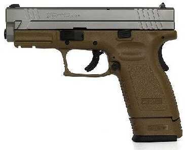 Springfield Armory XD 45 ACP 4" Barrel Compact Stainless Steel Dark Earth Frame 10 Round Semi Automatic Pistol XD9651SP06